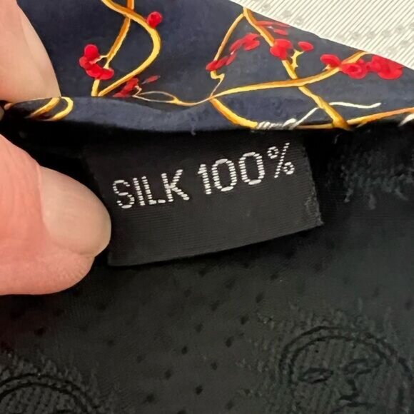 NWOT Rudee Ricco Italian Design 100 Silk Tie 3 75 Width - Picture 3 of 4